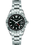 Buy Shop Versace Hellenyium GMT Black Dial Silver Steel Strap Watch for Men - V11020015 USA Online