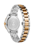 Buy Shop Versace Hellenyium GMT Black Dial Two Tone Steel Strap Watch for Men - V11040015 USA Online