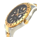 Buy Shop Versace Hellenyium GMT Black Dial Two Tone Steel Strap Watch for Men - V11040015 USA Online