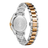 Buy Shop Versace Hellenyium GMT Blue Dial Two Tone Steel Strap Watch for Men - V11060017 USA Online