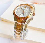Buy Shop Versace Hellenyium GMT Silver Dial Two Tone Steel Strap Watch for Men - V11030015 USA Online