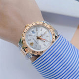Buy Shop Versace Hellenyium GMT Silver Dial Two Tone Steel Strap Watch for Men - V11030015 USA Online
