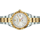 Buy Shop Versace Hellenyium GMT Silver Dial Two Tone Steel Strap Watch for Men - V11030015 USA Online