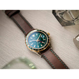 Buy Shop Versace Hellenyium Green Dial Brown Leather Strap Watch for Men - V11090017 USA Online