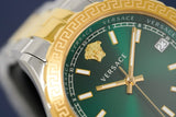 Buy Shop Versace Hellenyium Green Dial Two Tone Steel Strap Watch for Women - V12050015 USA Online