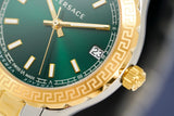 Buy Shop Versace Hellenyium Green Dial Two Tone Steel Strap Watch for Women - V12050015 USA Online
