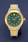 Buy Shop Versace Hellenyium Green Dial Two Tone Steel Strap Watch for Women - V12050015 USA Online