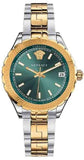 Buy Shop Versace Hellenyium Green Dial Two Tone Steel Strap Watch for Women - V12050015 USA Online