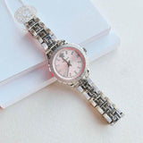 Buy Shop Versace Hellenyium Pink Dial Silver Steel Strap Watch for Women - V12010015 USA Online