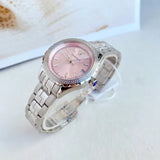 Buy Shop Versace Hellenyium Pink Dial Silver Steel Strap Watch for Women - V12010015 USA Online