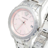 Buy Shop Versace Hellenyium Pink Dial Silver Steel Strap Watch for Women - V12010015 USA Online