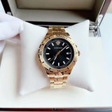 Buy Shop Versace Hellenyium Quartz Black Dial Gold Steel Strap Watch For Men - VE3A00820 USA Online