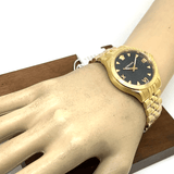 Buy Shop Versace Hellenyium Quartz Black Dial Gold Steel Strap Watch for Women - VE2S00622 USA Online