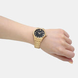 Buy Shop Versace Hellenyium Quartz Black Dial Gold Steel Strap Watch for Women - VE2S00622 USA Online