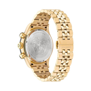 Buy Shop Versace Hellenyium Quartz Black Dial Gold Steel Strap Watch for Women - VE2S00622 USA Online