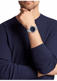 Buy Shop Versace Hellenyium Quartz Blue Dial Silver Steel Strap Watch for Men - VEVK00921 USA Online