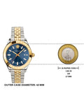 Buy Shop Versace Hellenyium Quartz Blue Dial Two Tone Steel Strap Watch For Men - VEVH00520 USA Online