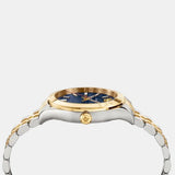 Buy Shop Versace Hellenyium Quartz Blue Dial Two Tone Steel Strap Watch For Men - VEVH00520 USA Online