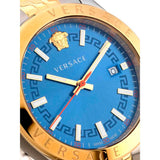 Buy Shop Versace Hellenyium Quartz Blue Dial Two Tone Steel Strap Watch For Men - VEVH00520 USA Online
