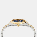 Buy Shop Versace Hellenyium Quartz Blue Dial Two Tone Steel Strap Watch for Men - VEVK00520 USA Online