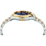 Buy Shop Versace Hellenyium Quartz Blue Dial Two Tone Steel Strap Watch for Men - VEVK00520 USA Online