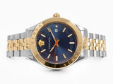 Buy Shop Versace Hellenyium Quartz Blue Dial Two Tone Steel Strap Watch for Men - VEVK00520 USA Online