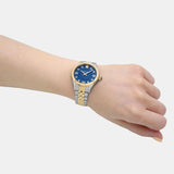 Buy Shop Versace Hellenyium Quartz Blue Dial Two Tone Steel Strap Watch for Women - VE2S00522 USA Online