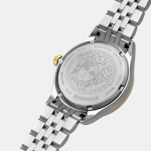 Buy Shop Versace Hellenyium Quartz Blue Dial Two Tone Steel Strap Watch for Women - VE2S00522 USA Online
