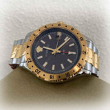 Buy Shop Versace Hellenyium Quartz Brown Dial Two Tone Steel Strap Watch For Men - V11040015 USA Online