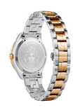 Buy Shop Versace Hellenyium Quartz Brown Dial Two Tone Steel Strap Watch For Men - V11040015 USA Online