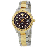 Buy Shop Versace Hellenyium Quartz Brown Dial Two Tone Steel Strap Watch For Men - V11040015 USA Online