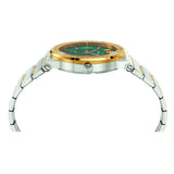 Buy Shop Versace Hellenyium Quartz Green Dial Silver Steel Strap Watch For Men - VEVK00420 USA Online