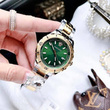 Buy Shop Versace Hellenyium Quartz Green Dial Two Tone Steel Strap Watch For Men - VE3A00720 USA Online