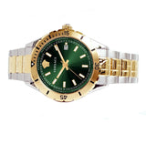 Buy Shop Versace Hellenyium Quartz Green Dial Two Tone Steel Strap Watch For Men - VE3A00720 USA Online