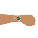 Buy Shop Versace Hellenyium Quartz Green Dial Two Tone Steel Strap Watch For Men - VEVI00620 USA Online