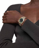 Buy Shop Versace Hellenyium Quartz Green Dial Two Tone Steel Strap Watch For Men - VEVI00620 USA Online