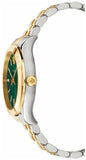 Buy Shop Versace Hellenyium Quartz Green Dial Two Tone Steel Strap Watch For Men - VEVI00620 USA Online