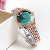 Buy Shop Versace Hellenyium Quartz Green Dial Two Tone Steel Strap Watch for Women - VE2S00422 USA Online