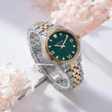 Buy Shop Versace Hellenyium Quartz Green Dial Two Tone Steel Strap Watch for Women - VE2S00422 USA Online