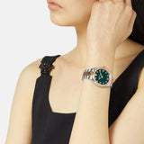 Buy Shop Versace Hellenyium Quartz Green Dial Two Tone Steel Strap Watch for Women - VE2S00422 USA Online