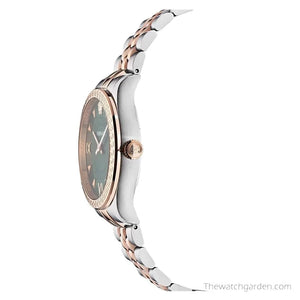 Buy Shop Versace Hellenyium Quartz Green Dial Two Tone Steel Strap Watch for Women - VE2S00422 USA Online
