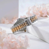 Versace Hellenyium Quartz Green Dial Two Tone Steel Strap Watch for Women - VE2S00422