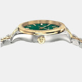 Buy Shop Versace Hellenyium Quartz Green Dial Two Tone Steel Strap Watch for Women - VEHU00420 USA Online