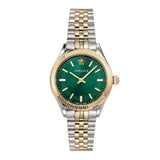 Buy Shop Versace Hellenyium Quartz Green Dial Two Tone Steel Strap Watch for Women - VEHU00420 USA Online