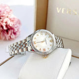 Buy Shop Versace Hellenyium Quartz Silver Dial Silver Steel Strap Watch for Women - VE2S00322 USA Online