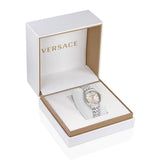 Buy Shop Versace Hellenyium Quartz Silver Dial Silver Steel Strap Watch for Women - VE2S00322 USA Online