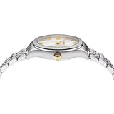 Buy Shop Versace Hellenyium Quartz White Dial Silver Steel Strap Watch for Women - VEHU00320 USA Online