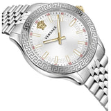 Buy Shop Versace Hellenyium Quartz White Dial Silver Steel Strap Watch for Women - VEHU00320 USA Online