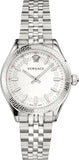 Buy Shop Versace Hellenyium Quartz White Dial Silver Steel Strap Watch for Women - VEHU00320 USA Online