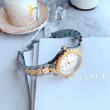 Buy Shop Versace Hellenyium Silver Dial Two Tone Steel Strap Watch for Women - V12030015 USA Online